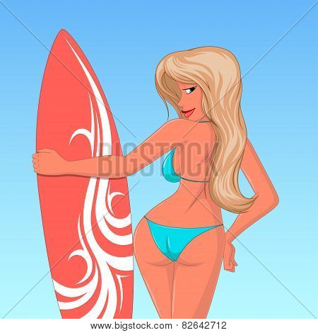 Surfer girl