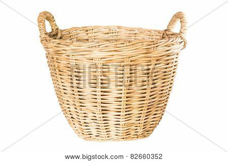empty wicker basket