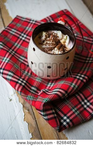 Chocolate With Marshmallows In Mug
