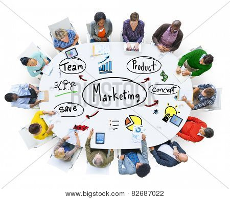 Marketing Strategy Team Business Commercial Advertising Concept