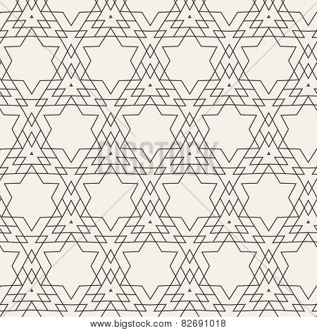 Vector Modern Pattern. Black Techno Repeating Texture. Geometric Pattern Background. Rhombus and Lines. Abstract Seamless Ornament for Business Design.