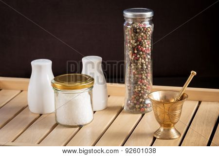 Concept Of Salt And Pepper Accessories