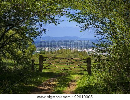 Cotswold Way Vista Across Green Fields
