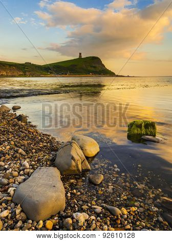 Sunset Over The Cliffs At Kimmeridge