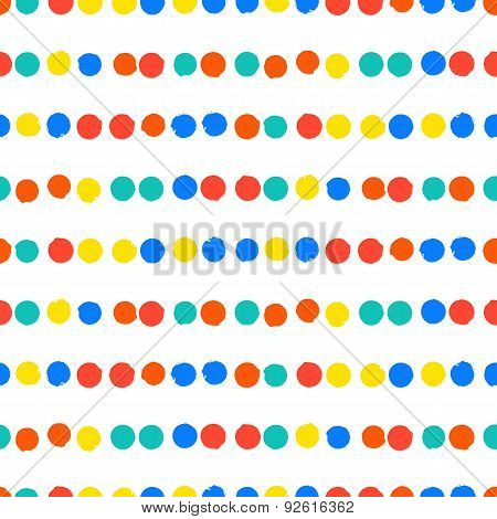 Simple striped geometric pattern with dots