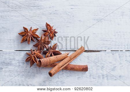 Cinnamon Stick And Star Anise Spice