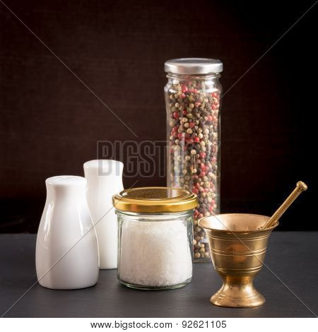 Concept Of Salt And Pepper Accessories