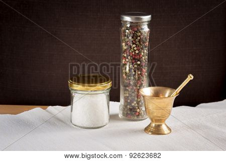 Concept Of Salt And Pepper Accessories