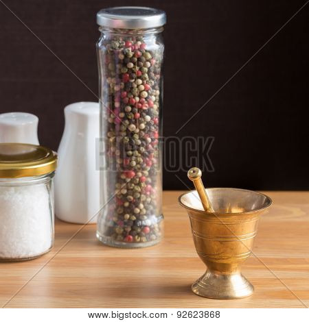 Concept Of Salt And Pepper Accessories