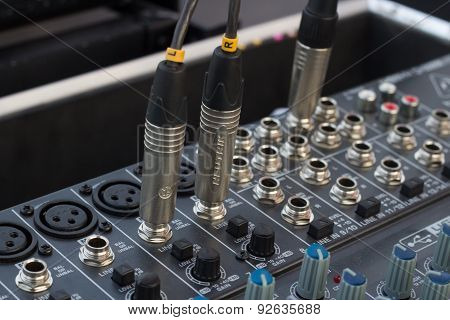 Microphone Jack On Mixer Panel