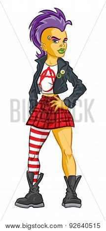 Teenage punk girl