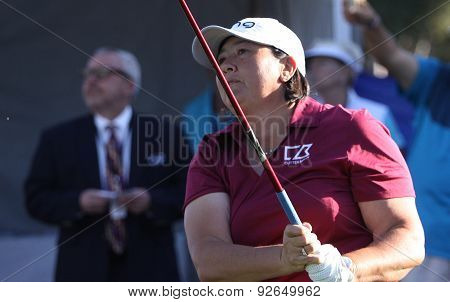 Pat Hurst At The Ana Inspiration Golf Tournament 2015