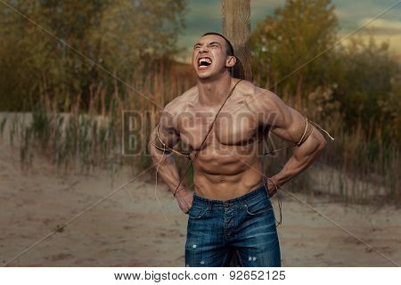 Man Shouts.
