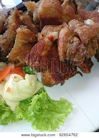 baked pork belly with garlic