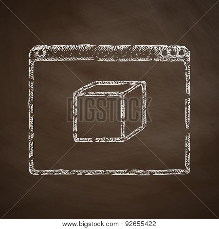 three d model icon