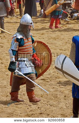 Medieval Bogatyr knight hero