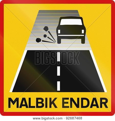 End Of Tarred Road In Iceland