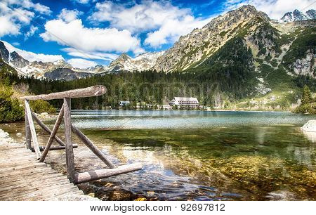 Lake in mountains