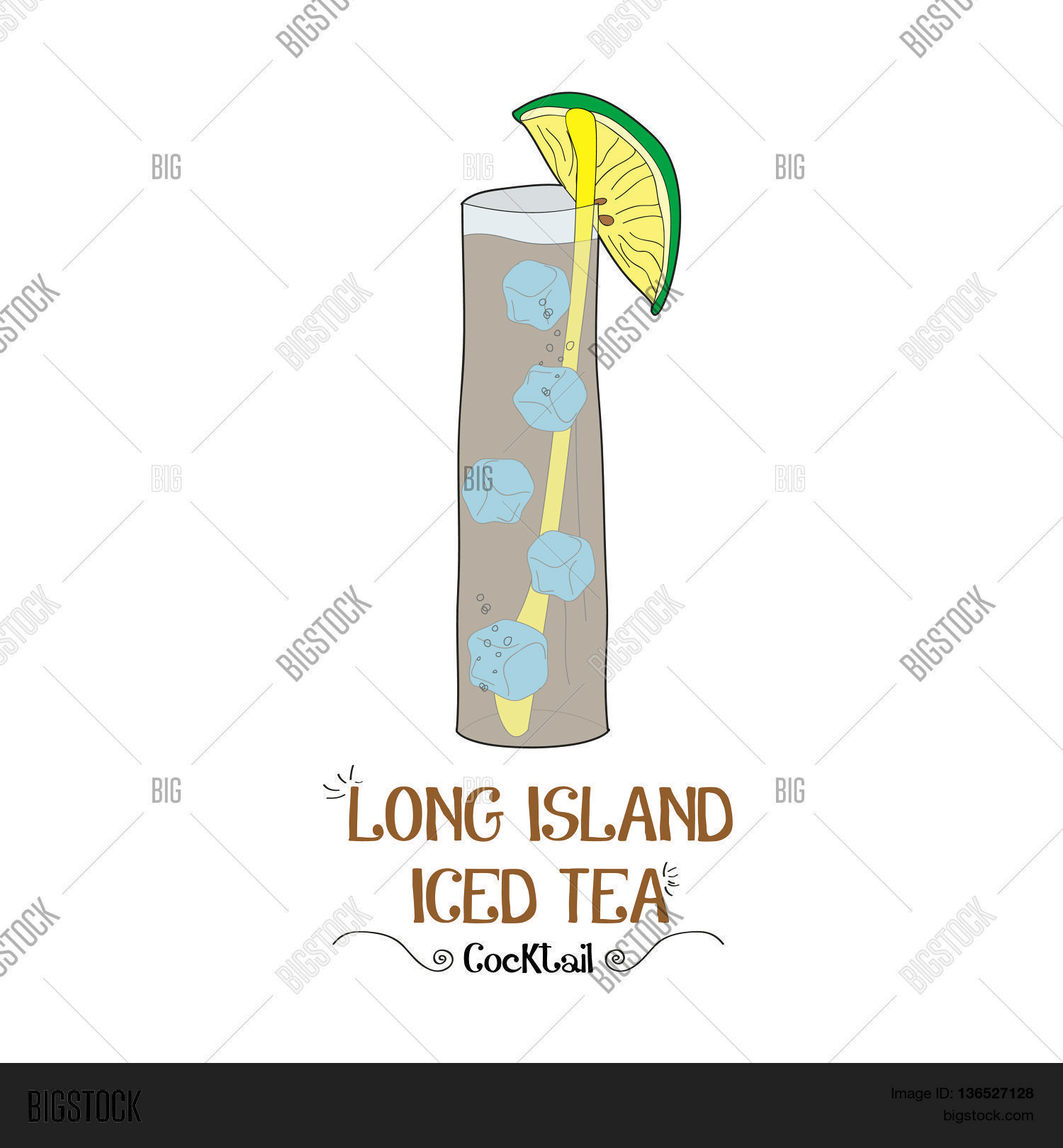 Long Island Iced Tea Vector & Photo (Free Trial) Bigstock