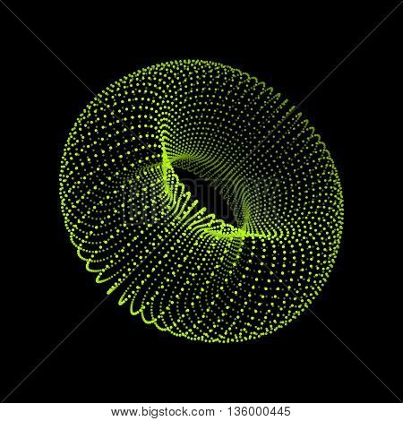 Torus. The Torus Consisting of Points. Connection Structure. Torus Shape  Wireframe. 3D Grid Design. A Glowing Grid. 3D Technology Style. Network Design. Molecular lattice. Cyberspace Grid.