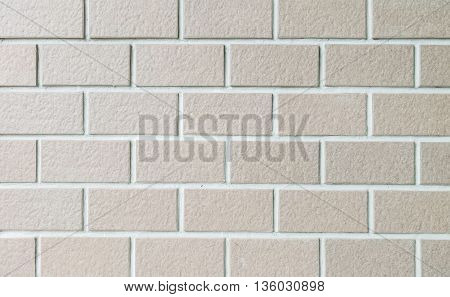 Closeup surface brick pattern at old stone brick wall texture background