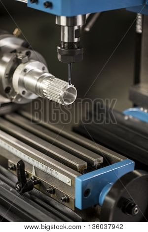 Milling Machine on the workbench in workroom