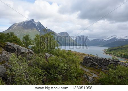 Foxhole from the Second World War in the North of Norway.