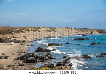 Scenic View of the California Coastline Pacific Highway 1