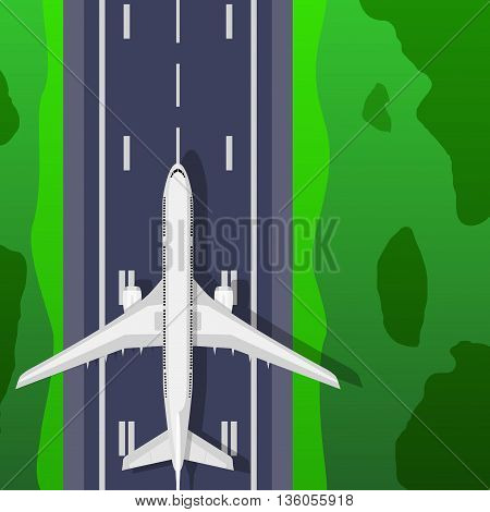 Airstrip With Airplane