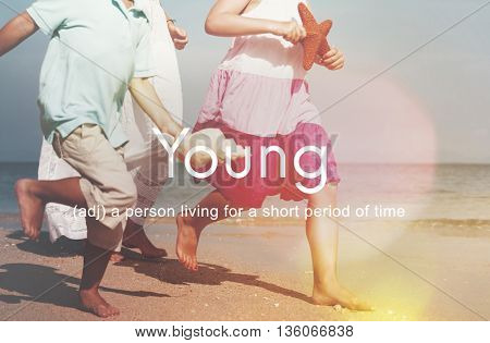 Teenybopper Young Children Youth Kids Concept