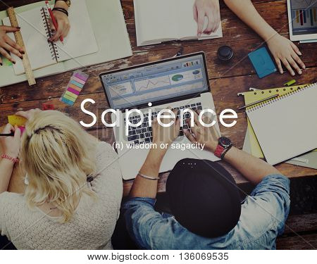 Sapience Highly Educated People Graphic Concept