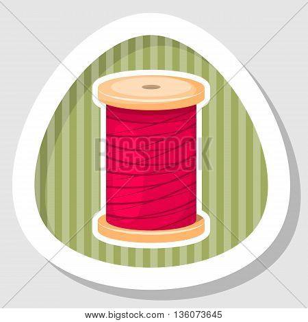 Reel With Thread, Vector Illustration