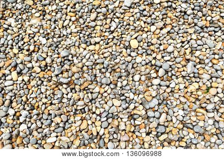 Detail of pebbles on Jurassic Coast, England