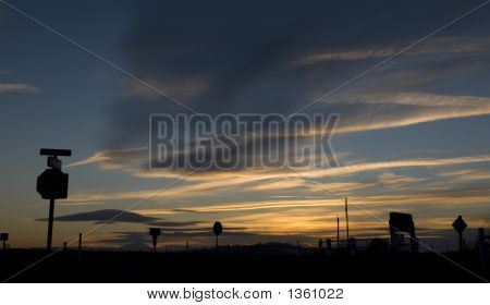 Puesta del sol viajando