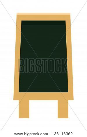 simple flat design black board menu vector illustration