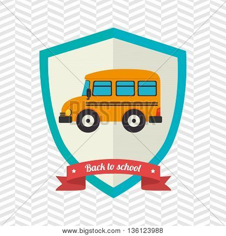 shield back to school design, vector illustration eps10 graphic