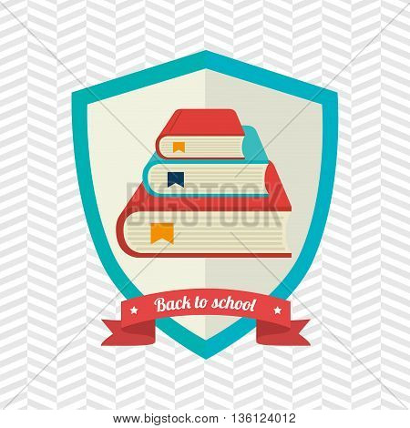 shield back to school design, vector illustration eps10 graphic
