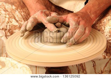 Pottery Making Close-up...