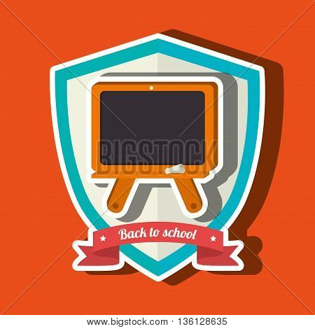 shield back to school design, vector illustration eps10 graphic