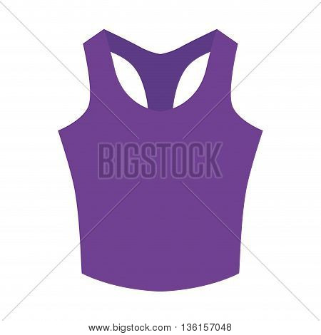 Healthy lifestyle and fitness concept represented by cloth icon. isolated and flat illustration