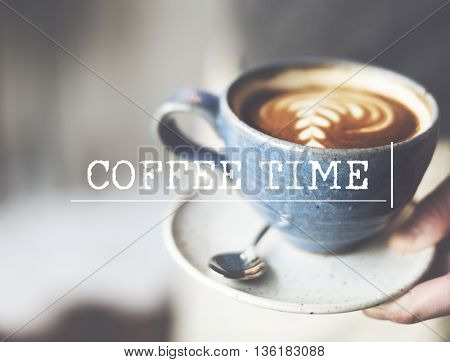Cafe Coffee Relax Aromatic Caffein concept 