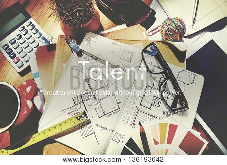 Talent Skills Abilities Expertise Professional Concept