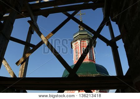 Beautiful Chirch And Blue Sky In A Nice Day