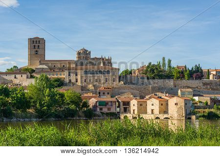 San Salvador Cathedral In Zamora, Castilla Y Leon. Spain.