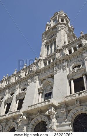 City hall in Avenue Dos Aliados Porto Portugal