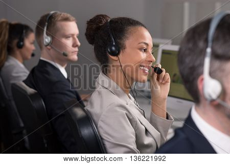 Hard work of consultants in call center