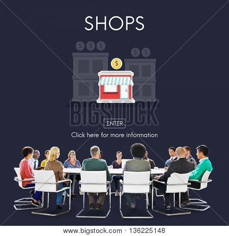 Stores Shops Business Opportunity Investment Concept