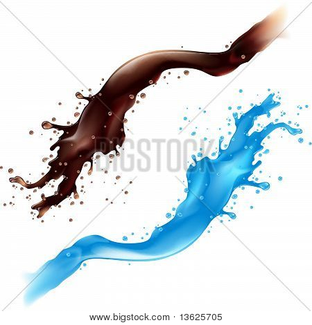 Кофе и вода волны