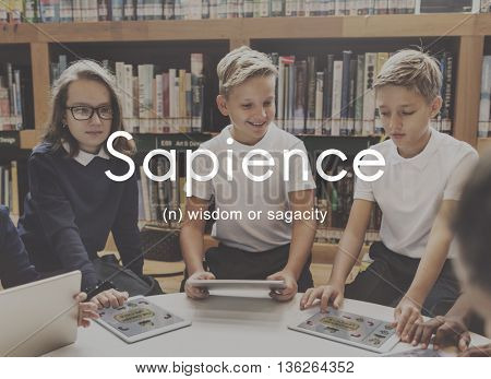 Sapience Highly Educated People Graphic Concept