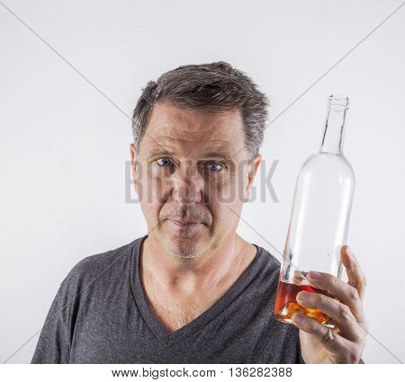 Man Drinking Alcohol